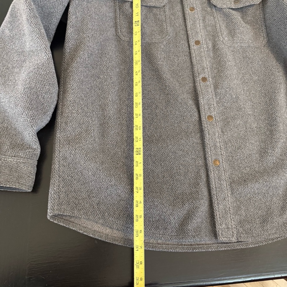 L.L. Bean Polyester Fleece Flannel Shacket Size Large - Picture 2 of 8